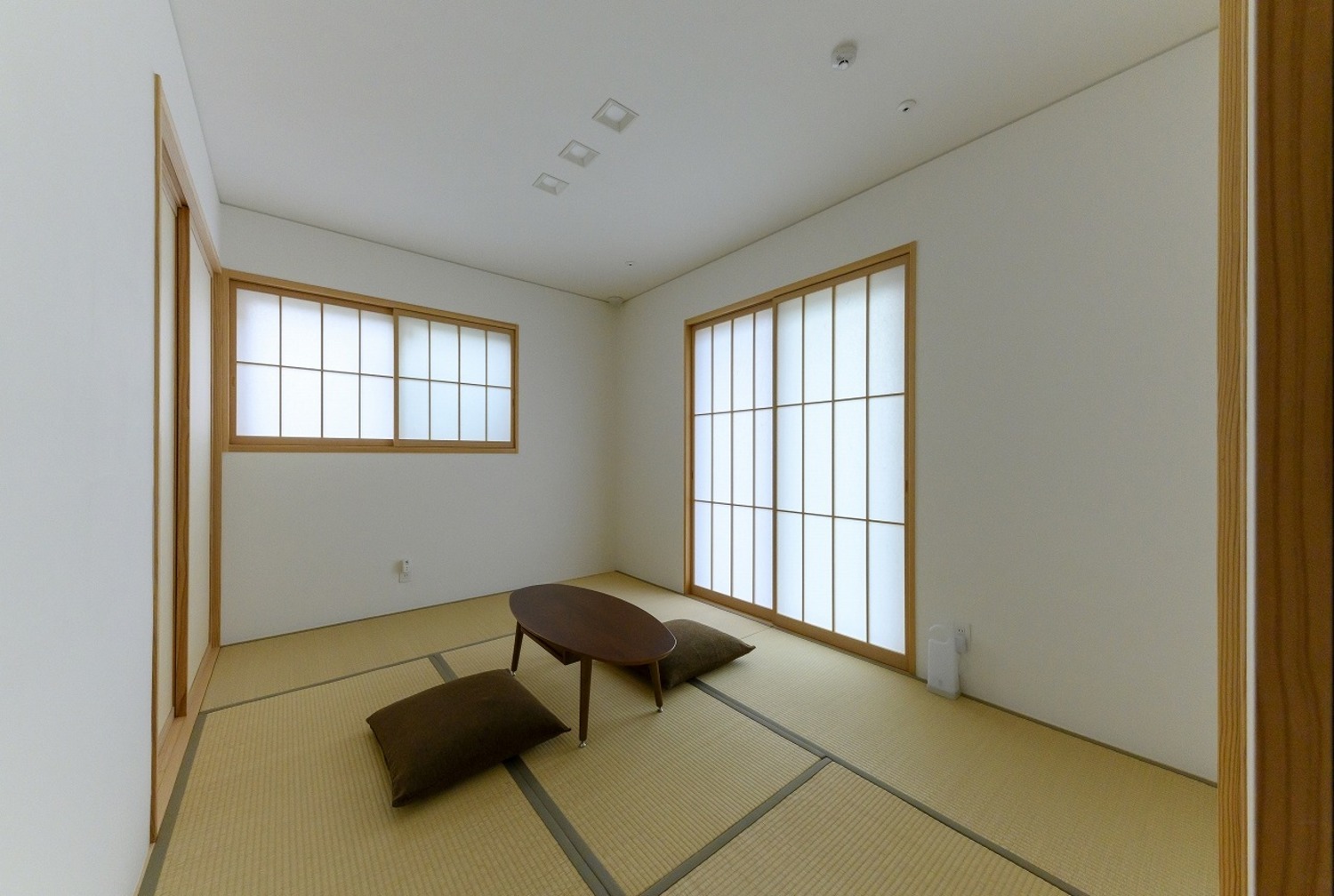 すっきりした和室は家の印象にもピッタリ。 
