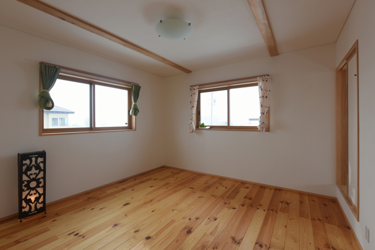 8畳の子供室。将来は2部屋に区切ることもできる。